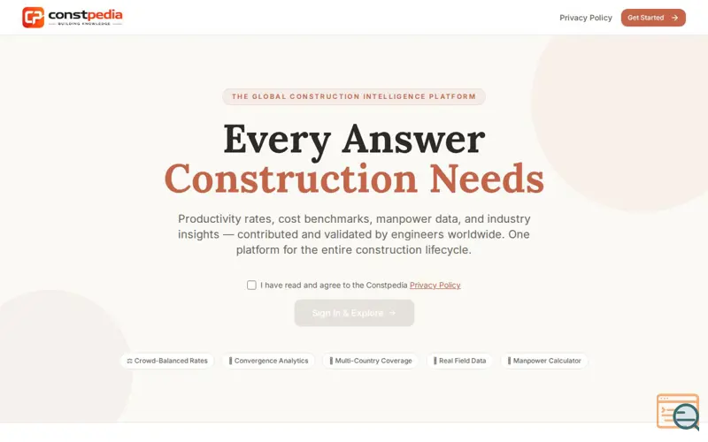 Screenshot of constpedia