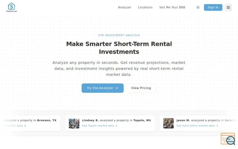 Screenshot of StaySTRA.com