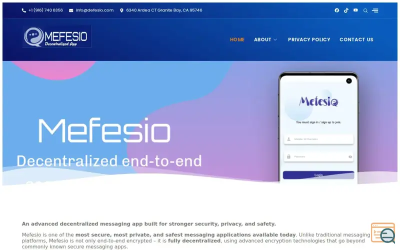 Screenshot of Mefesio