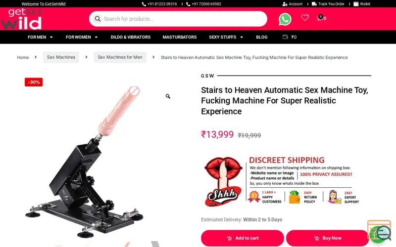 Screenshot of getsetwild