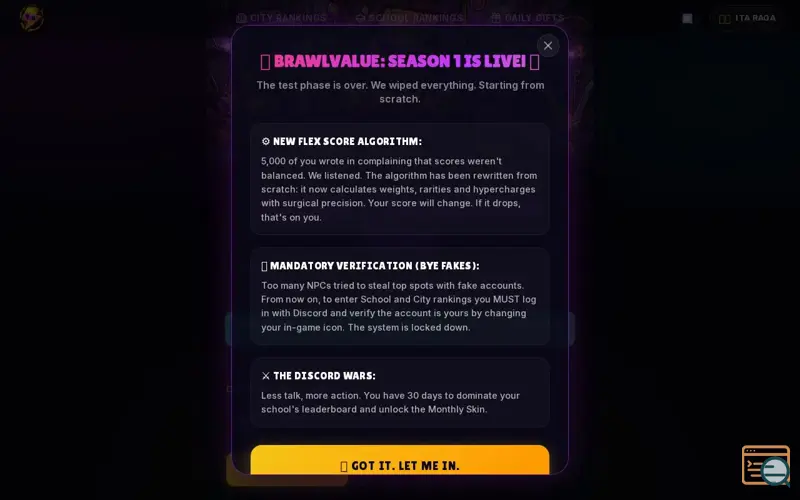 Screenshot of Brawl Value