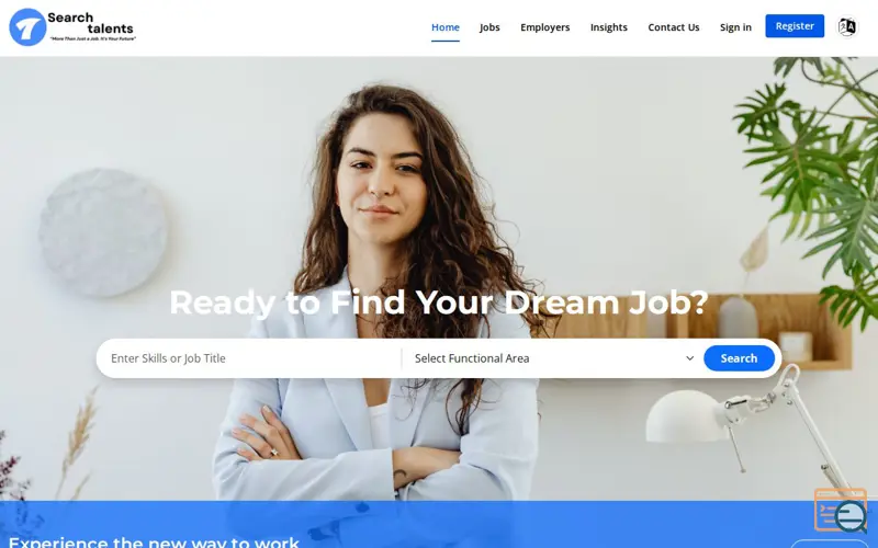 Screenshot of SearchTalents