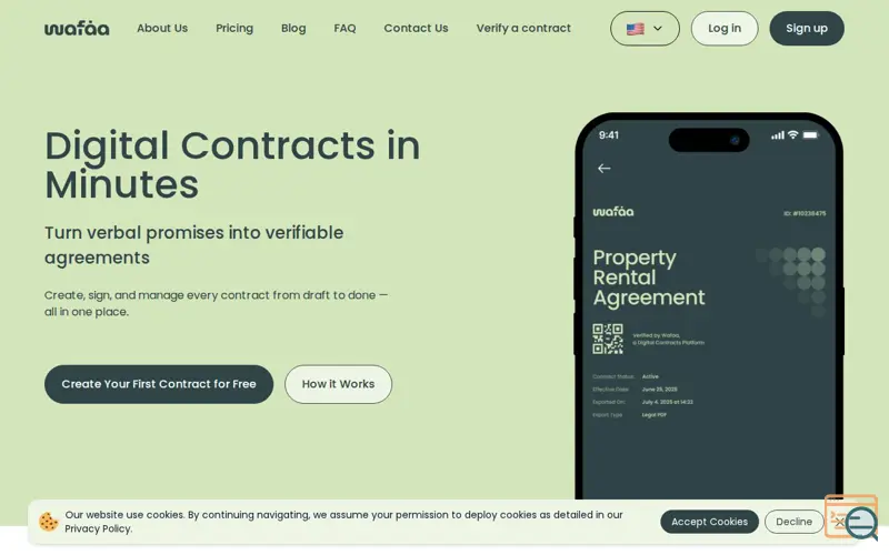 Screenshot of Wafaa.io