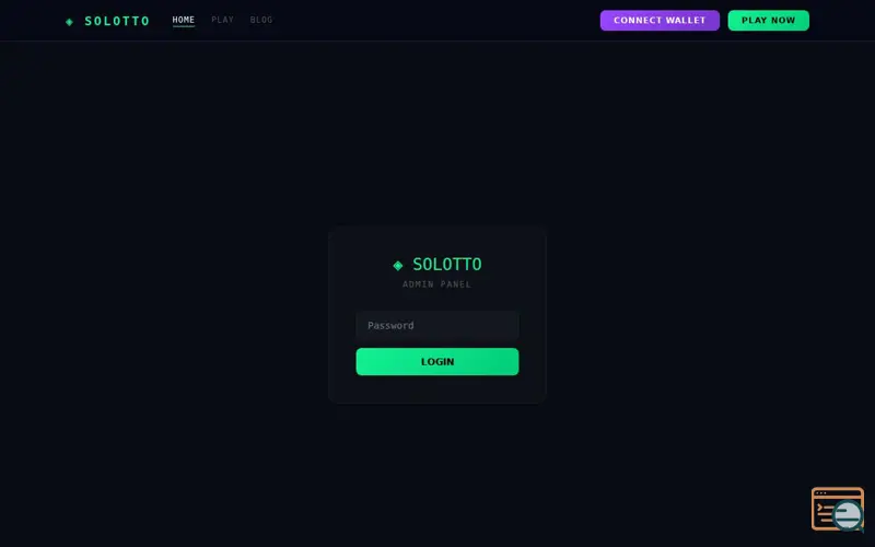 Screenshot of SOLOTTO — Win SOL Every Minute