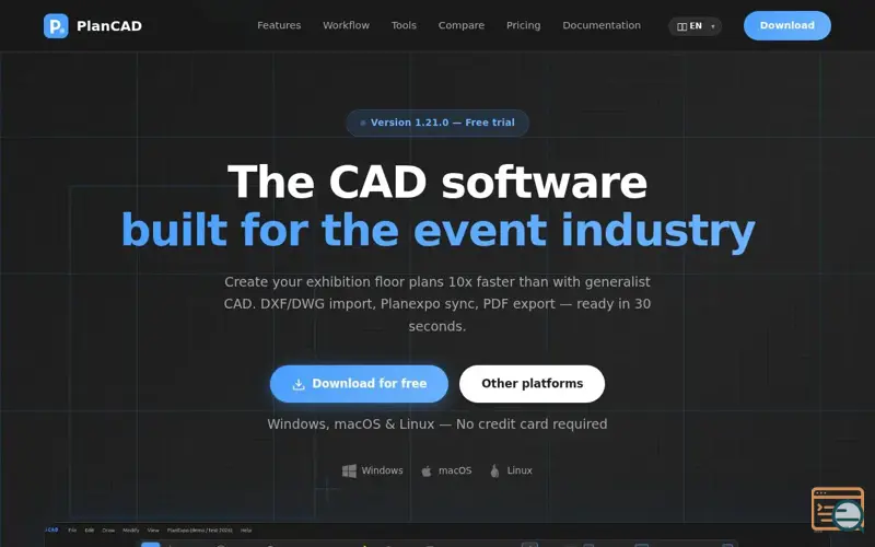 Screenshot of PlanCAD