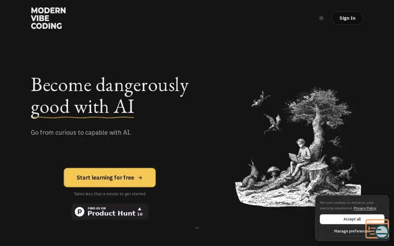 Screenshot of Modern Vibe Coding