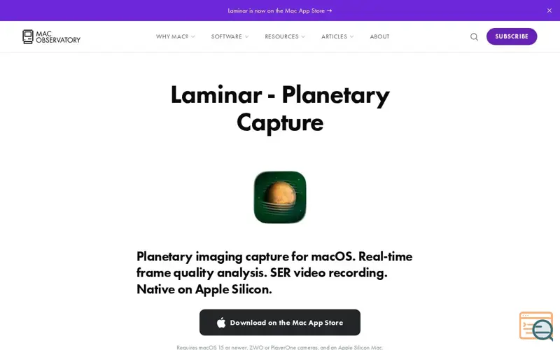 Screenshot of Laminar