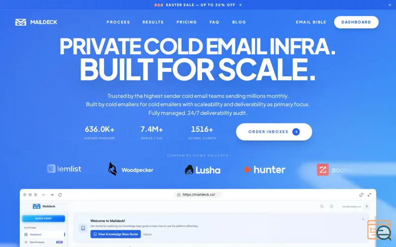 Screenshot of https://maildeck.co/