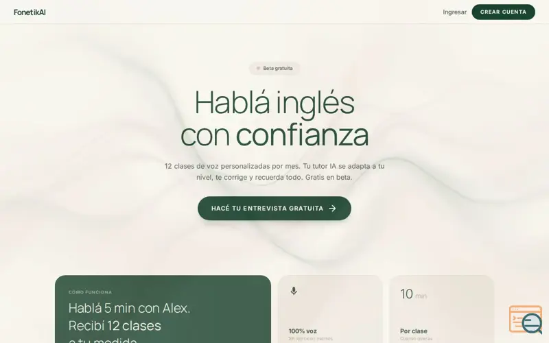 Screenshot of FonetikAI