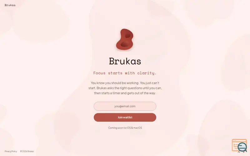 Screenshot of Brukas