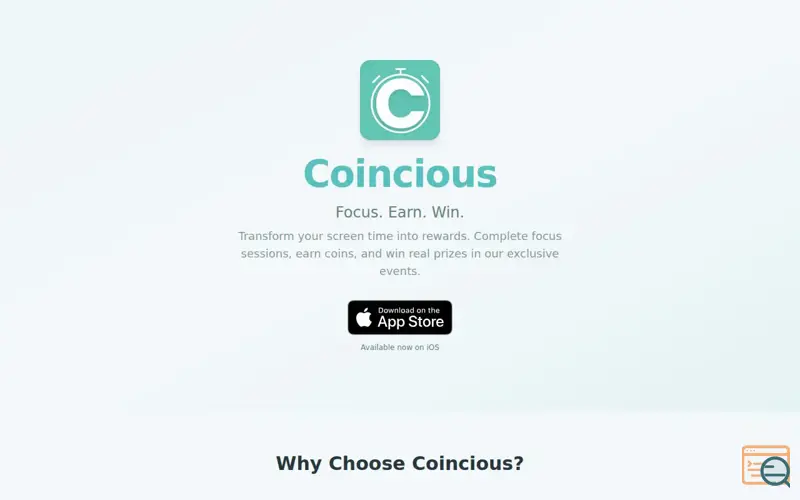 Screenshot of Coincious: Earn rewards for screen time