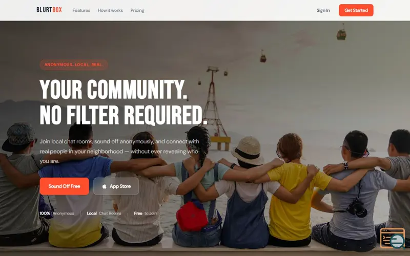 Screenshot of BlurtBox Sound Off