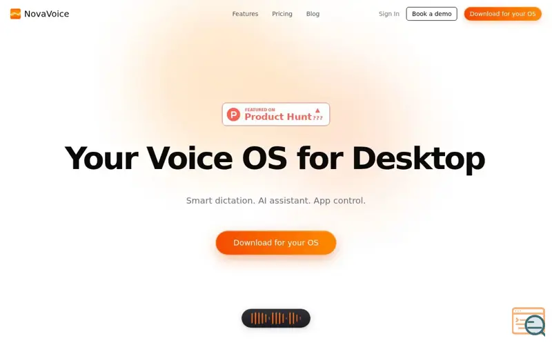 Screenshot of NovaVoice