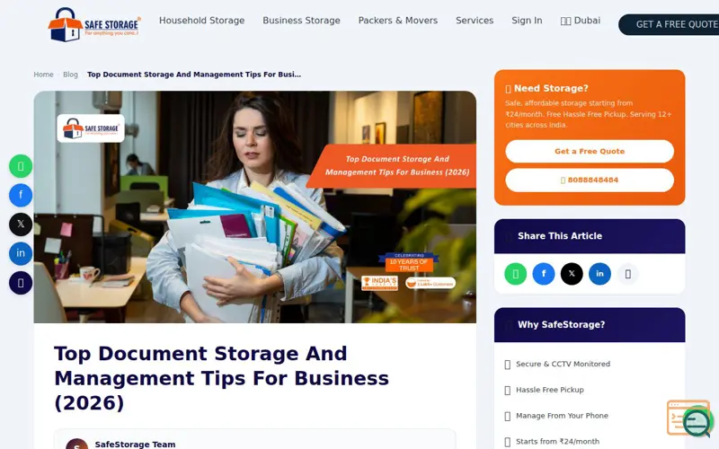 Screenshot of Top Document Storage And Management 