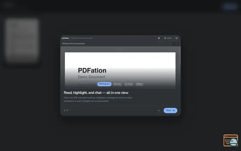Screenshot of PDFation