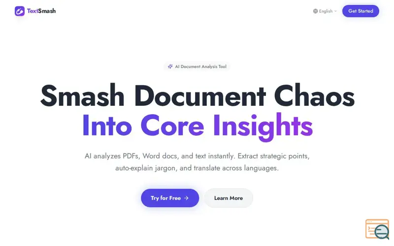 Screenshot of TextSmash