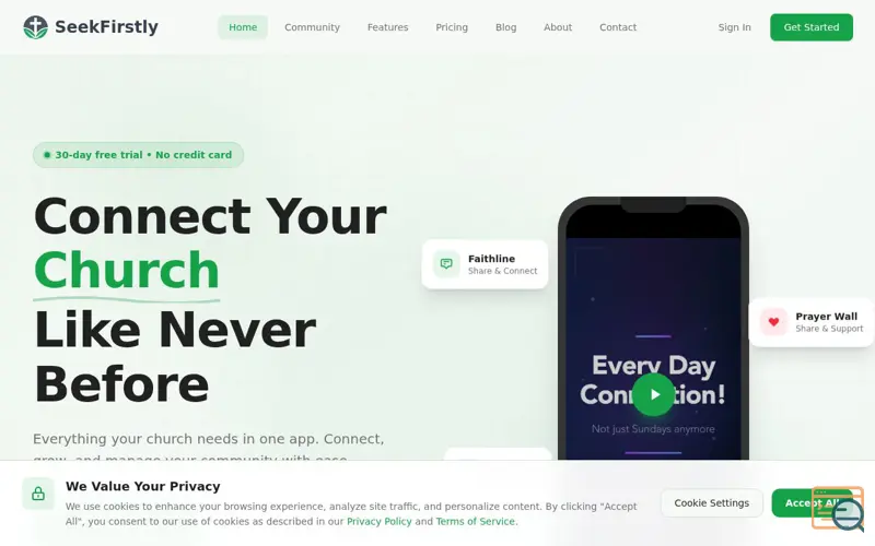 Screenshot of SeekFirstly