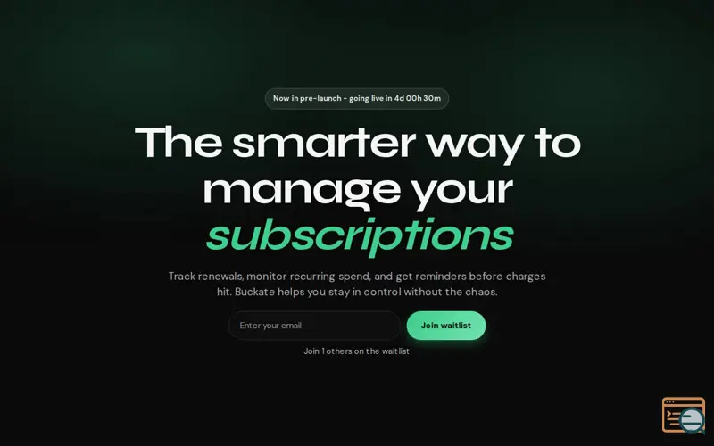 Screenshot of Buckate