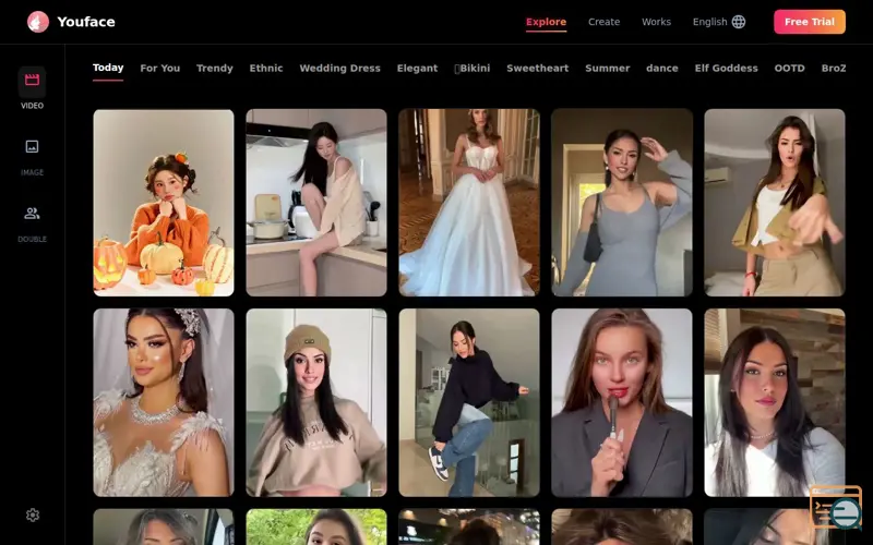 Screenshot of Youface