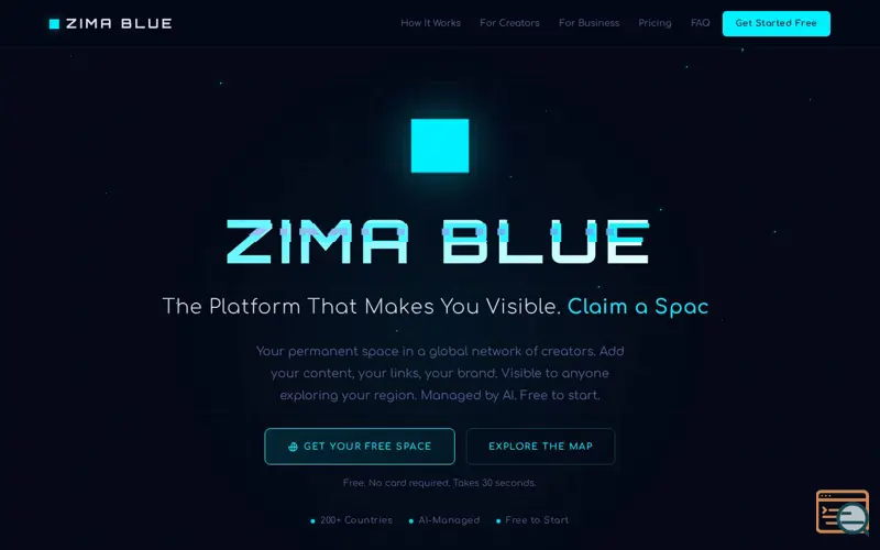 Screenshot of ZIMA BLUE