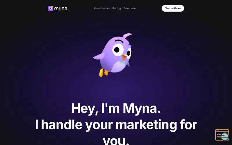 Screenshot of Myna