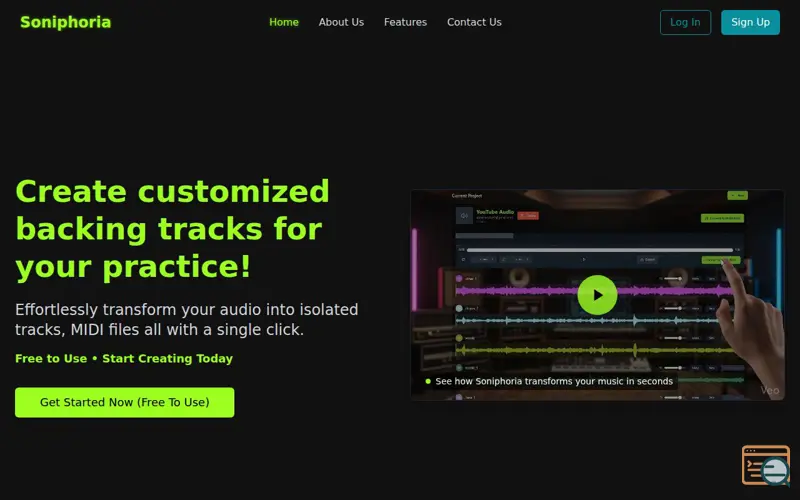 Screenshot of Soniphoria