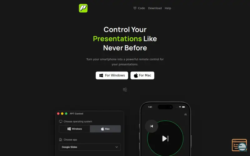 Screenshot of Remote for Presentations