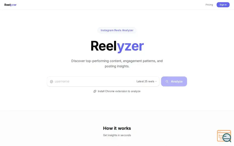 Screenshot of Reelyzer