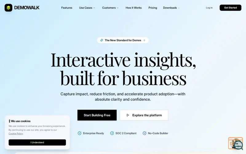 Screenshot of DemoWalk