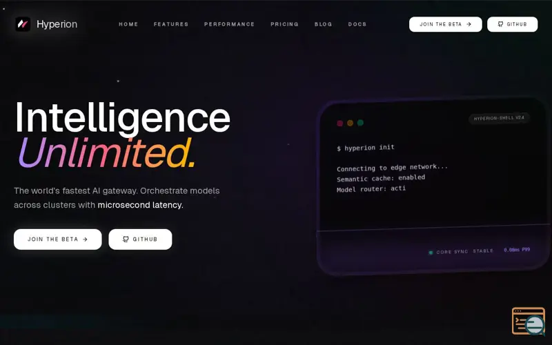 Screenshot of Hyperion