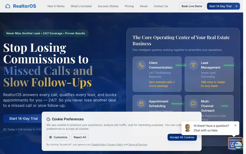 Screenshot of RealtorOS