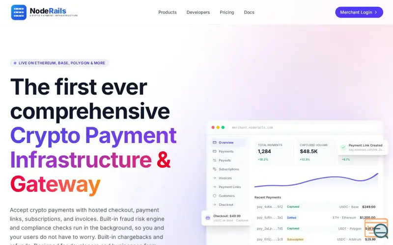 Screenshot of NodeRails