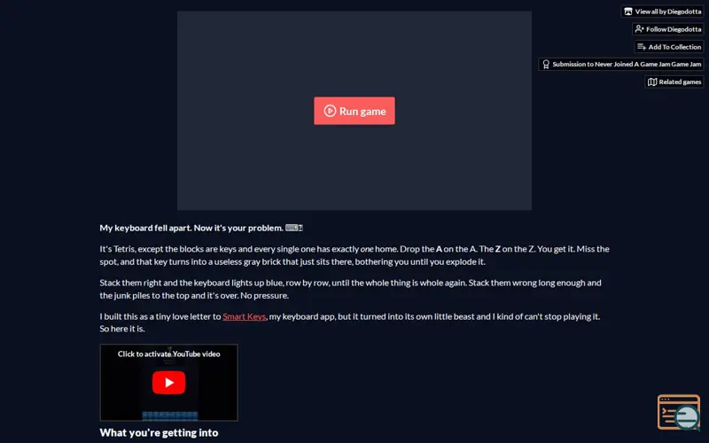 Screenshot of QWERTYS