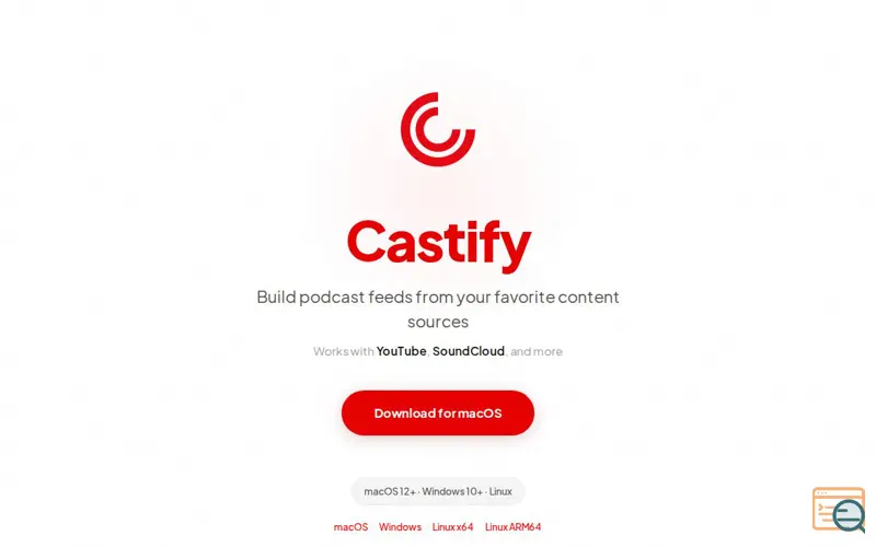 Screenshot of Castify — Listen to YouTube instead