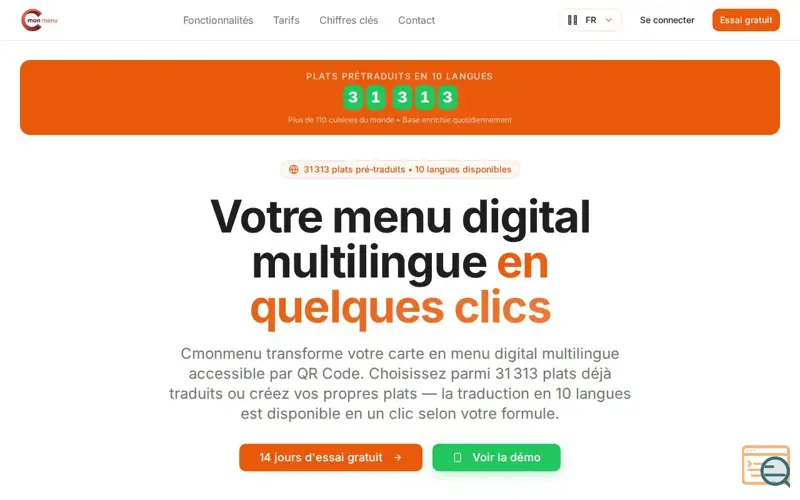 Screenshot of Cmonmenu