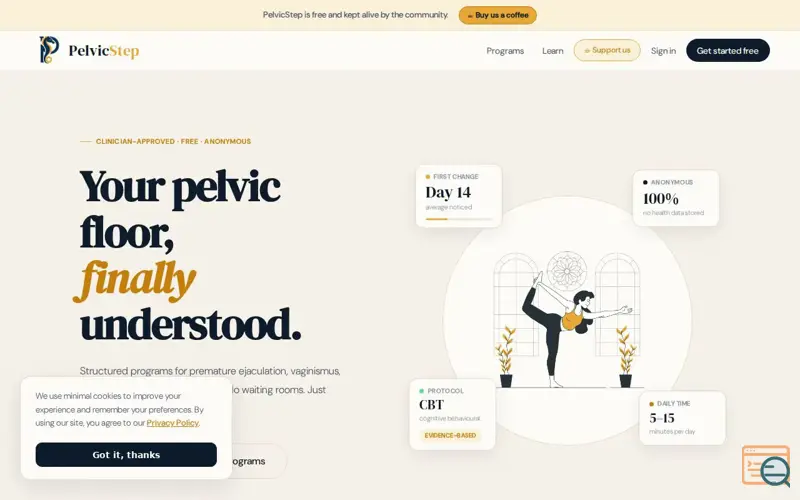 Screenshot of PelvicStep
