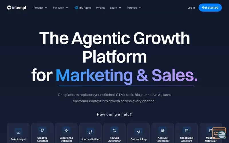 Screenshot of Intempt