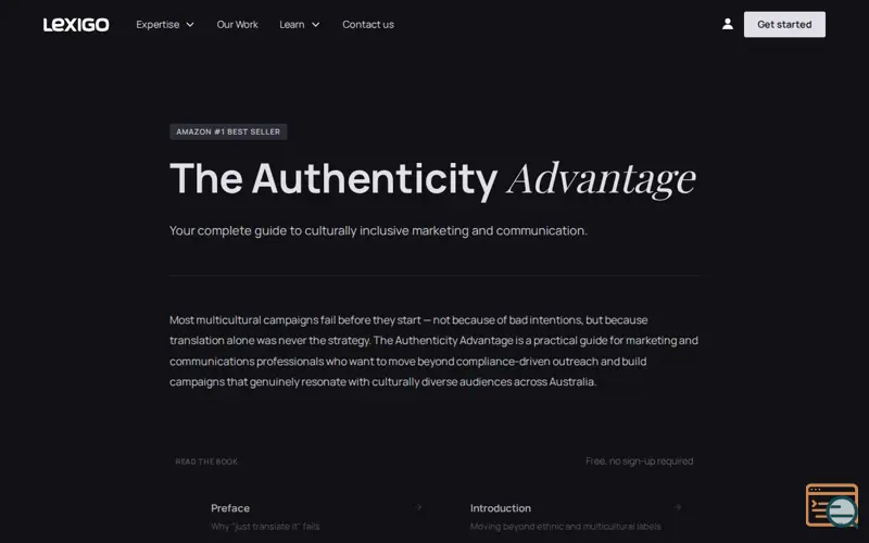 Screenshot of The Authenticity Advantage