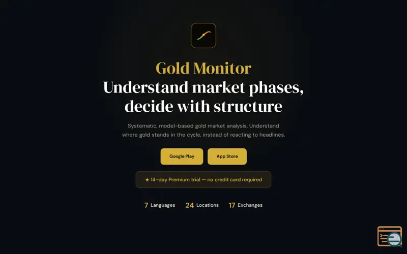 Screenshot of Gold Monitor