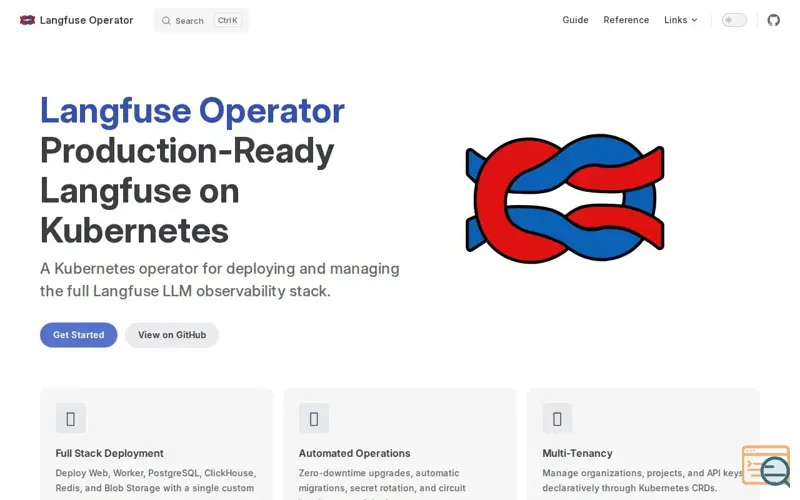 Screenshot of Langfuse Operator