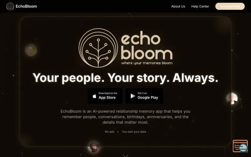 Screenshot of EchoBloom