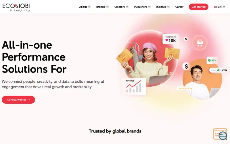 Screenshot of Ecomobi