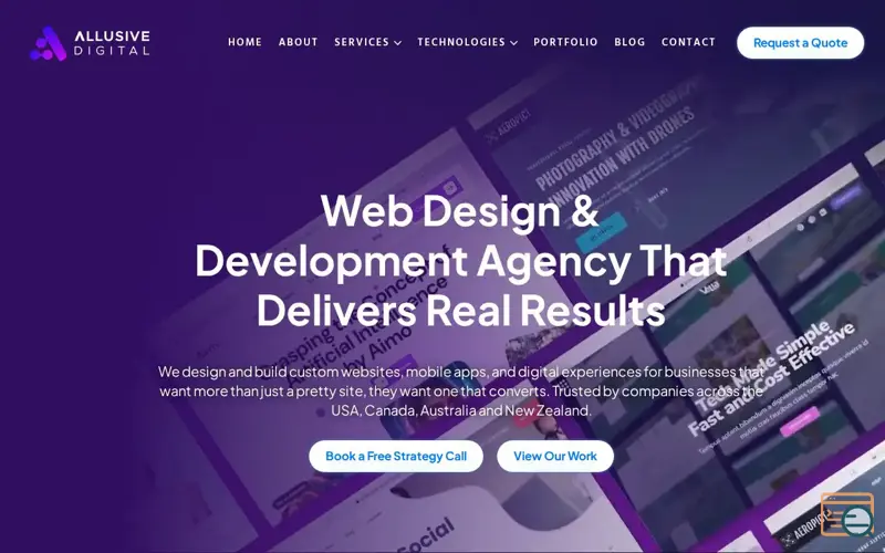 Screenshot of Allusive Digital