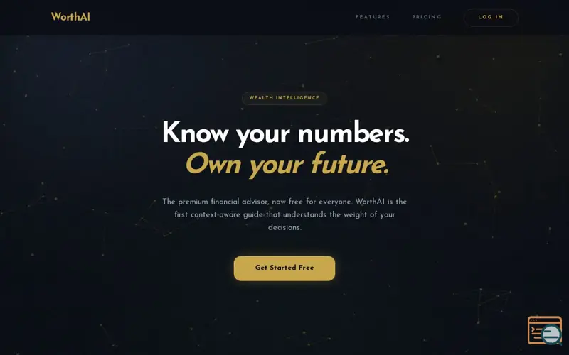 Screenshot of WorthAI