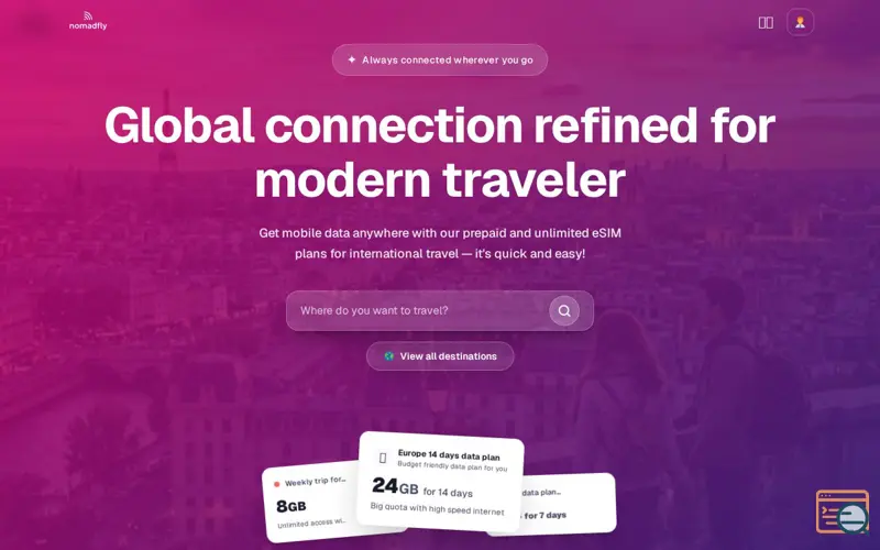 Screenshot of Nomad Fly