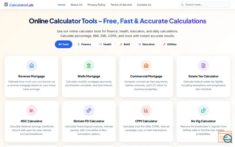 Screenshot of CalculatorLab
