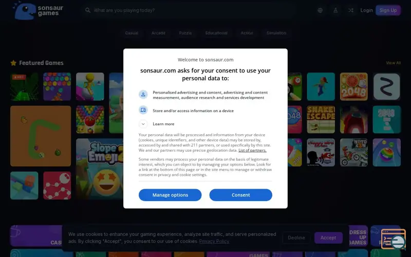 Screenshot of Sonsaur