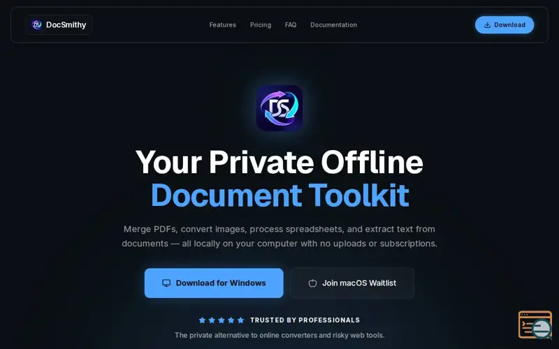 Screenshot of Docsmithy