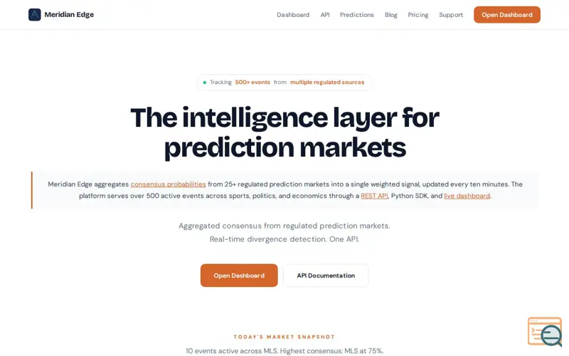 Screenshot of Meridian Edge