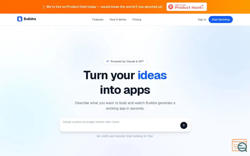 Screenshot of Buildra